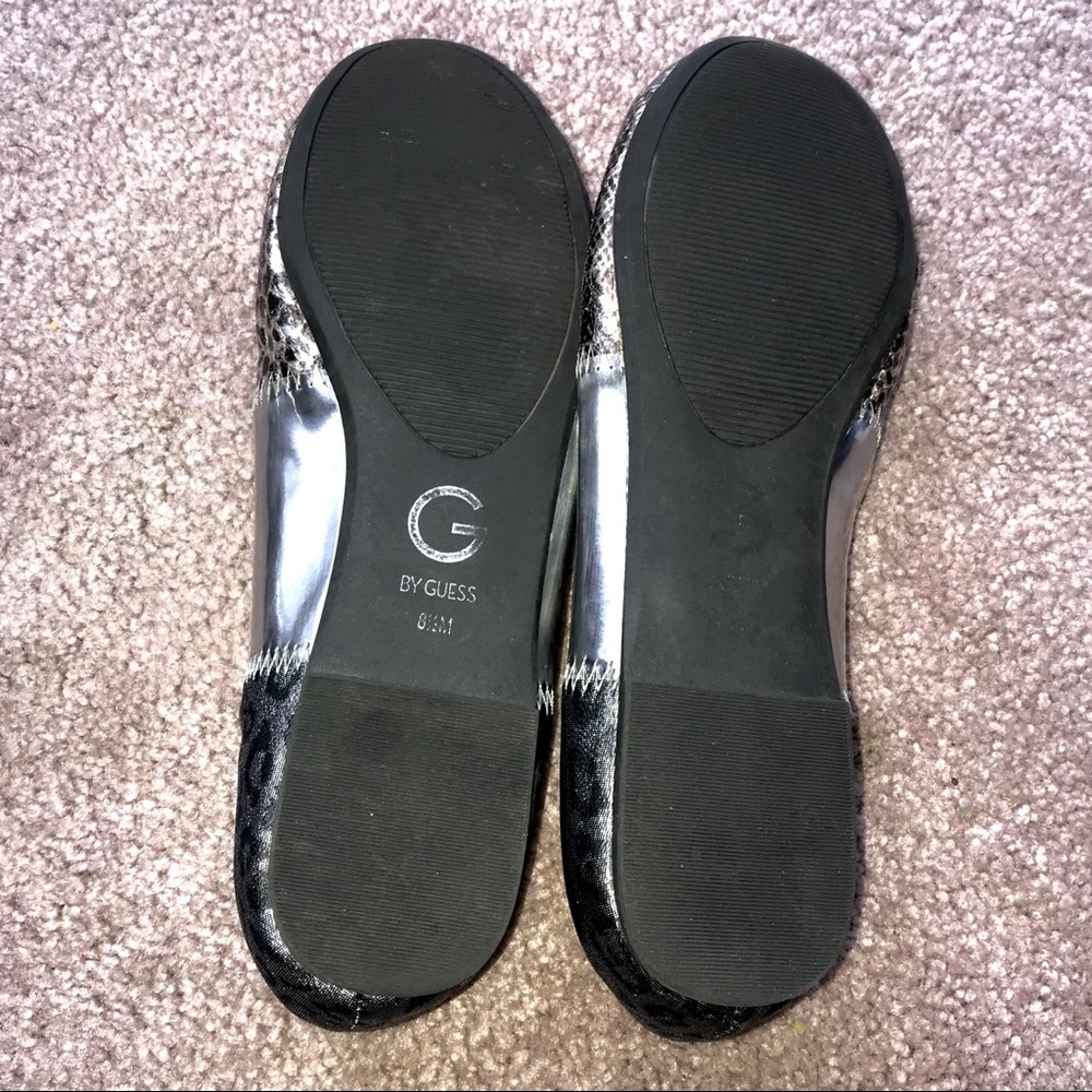 Metallic Flats Snakeskin Print G By Guess 8.5 - Picture 7 of 8